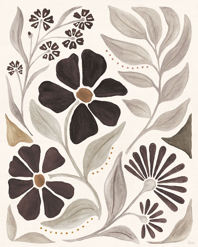Modern Petals III Neutral art print by Veronique Charron for $57.95 CAD