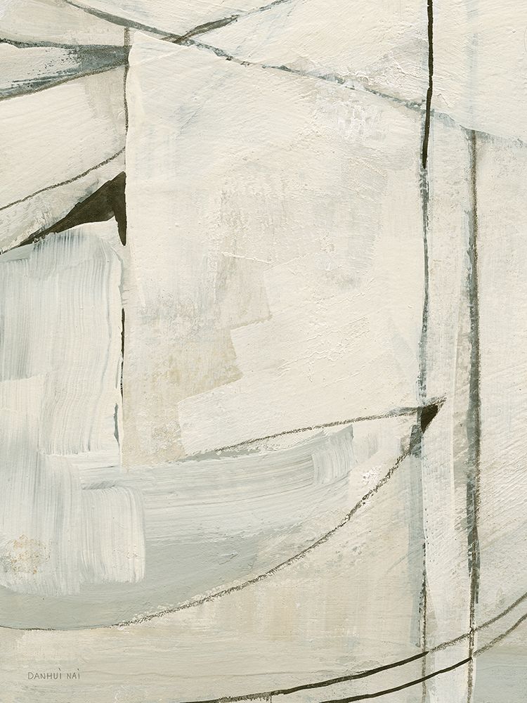 Whisper Abstract Cream Crop art print by Danhui Nai for $57.95 CAD