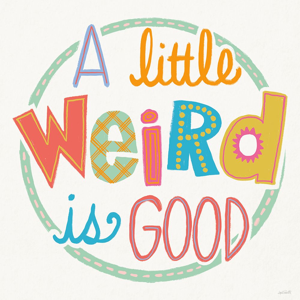 Colorful Sayings I art print by Anne Tavoletti for $57.95 CAD