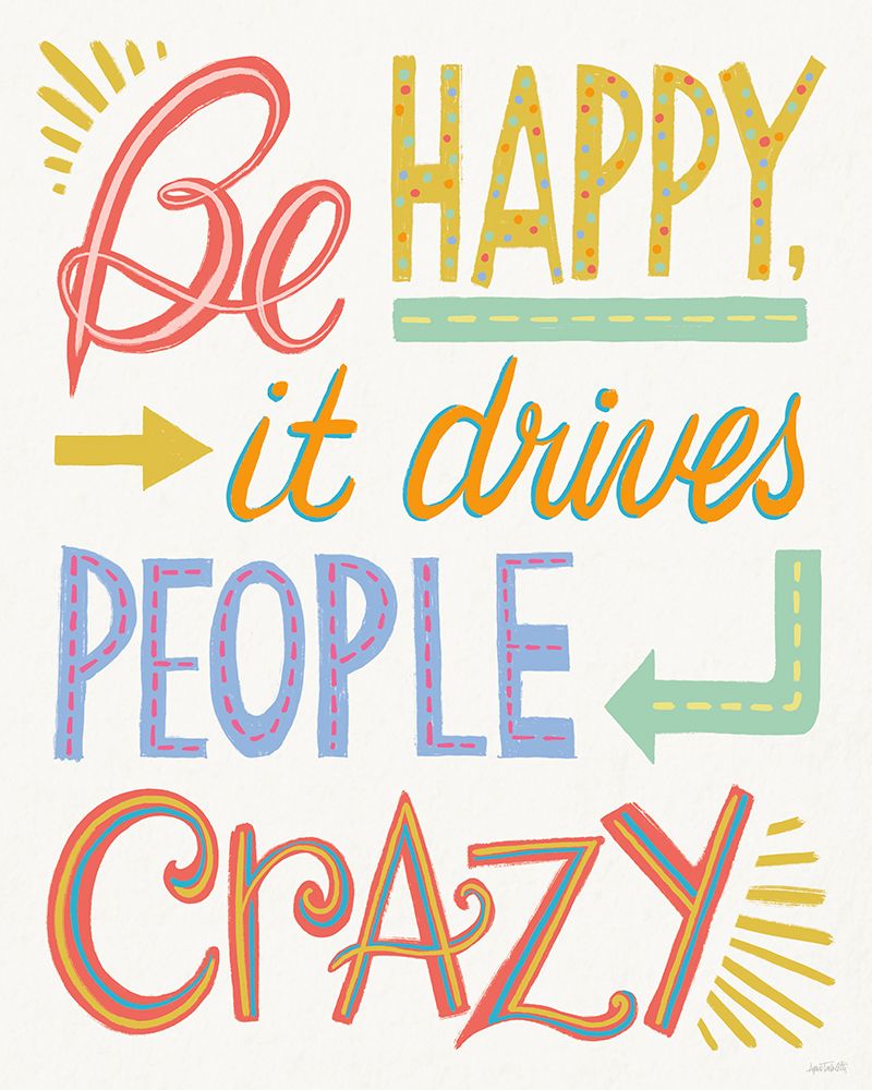 Colorful Sayings V art print by Anne Tavoletti for $57.95 CAD