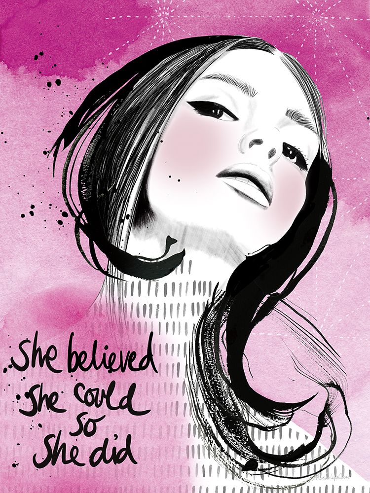 Believer Girl art print by Mercedes Lopez Charro for $57.95 CAD