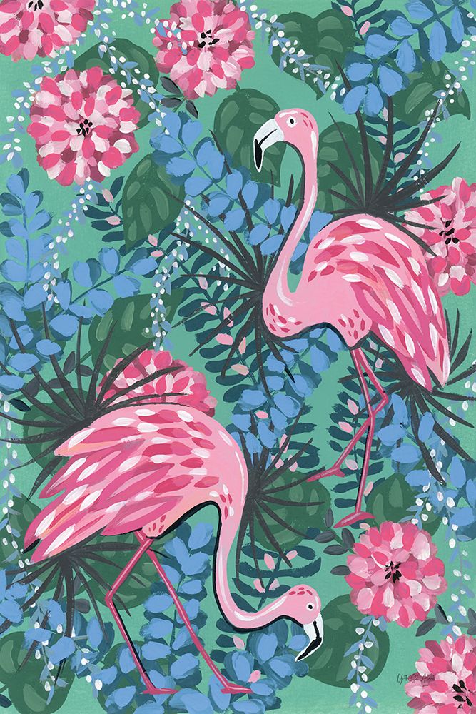 Maximalist Flamingos art print by Yvette St. Amant for $57.95 CAD