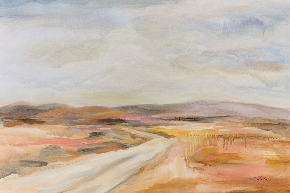 White Desert Road art print by Silvia Vassileva for $57.95 CAD
