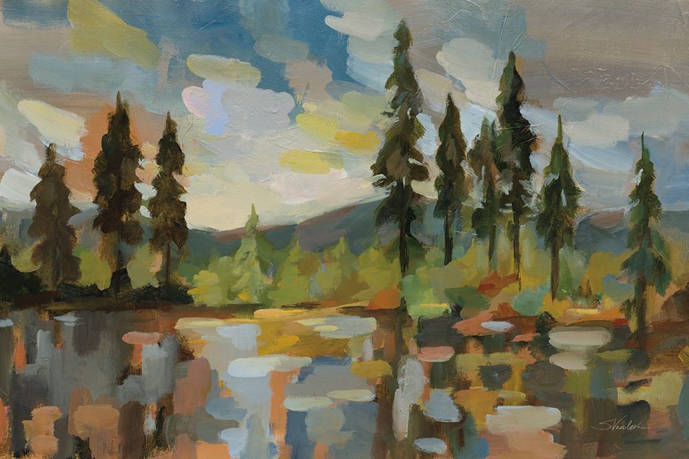 High Mountain Lake art print by Silvia Vassileva for $57.95 CAD