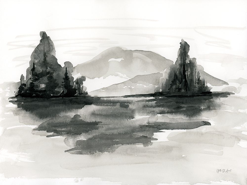 Ink Landscape art print by Yvette St. Amant for $57.95 CAD