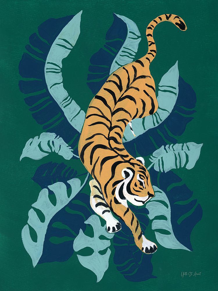 Prowling Tiger art print by Yvette St. Amant for $57.95 CAD