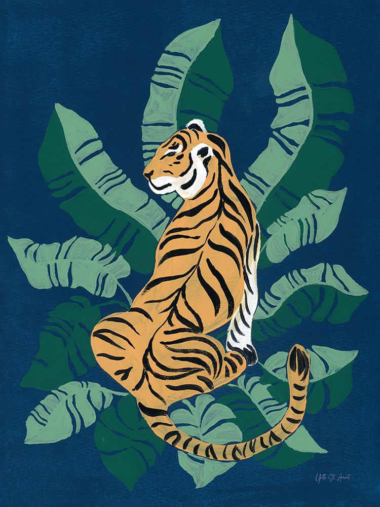 Sitting Tiger art print by Yvette St. Amant for $57.95 CAD