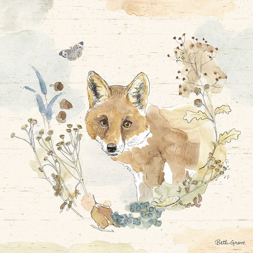 Woodland Wreath XI art print by Beth Grove for $57.95 CAD