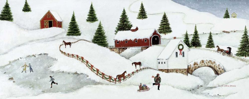 Christmas Valley Bridge art print by David Carter Brown for $57.95 CAD