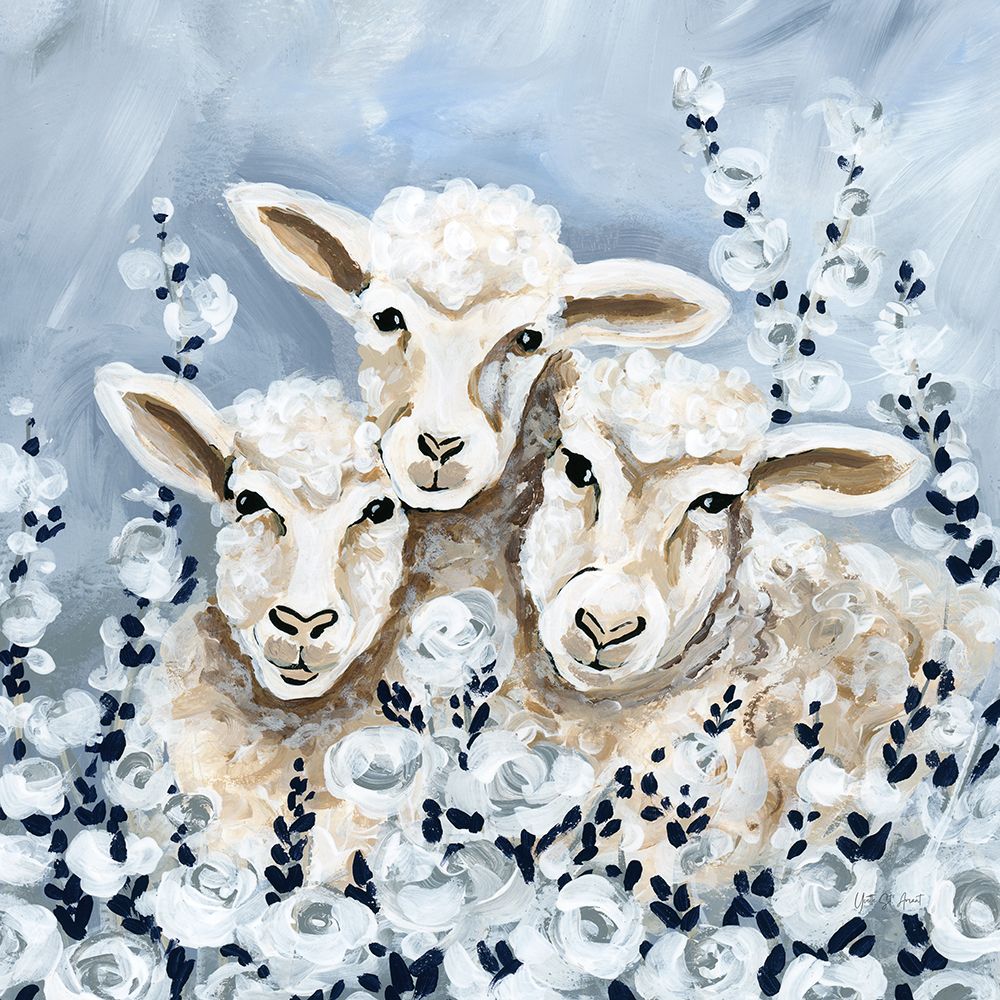 Sheep in the Meadow art print by Yvette St. Amant for $57.95 CAD