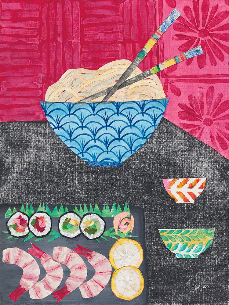 Tablescape Sushi art print by Courtney Prahl for $57.95 CAD