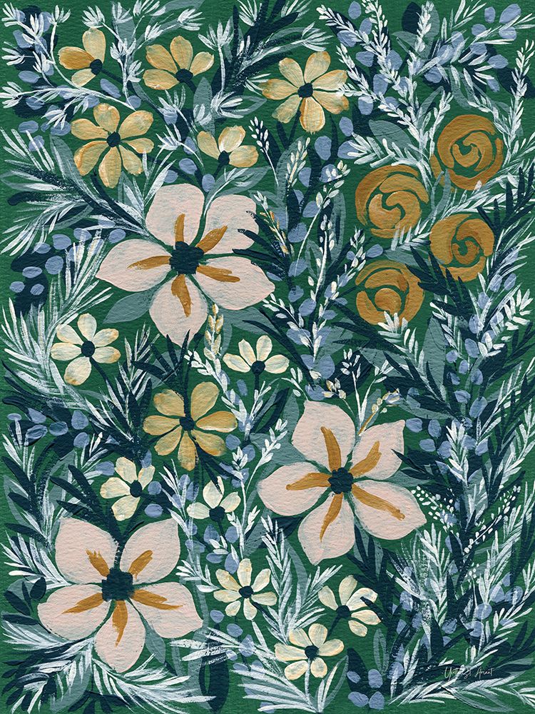 Folksy Floral III art print by Yvette St. Amant for $57.95 CAD