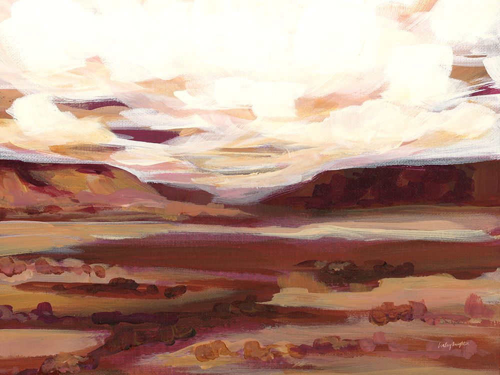 Mauve Mesa II art print by Haley Knighten for $57.95 CAD