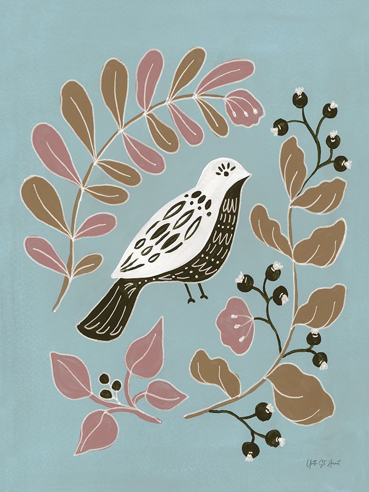 Woodland Folk Bird art print by Yvette St. Amant for $57.95 CAD
