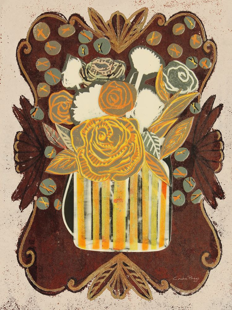 Floral Fling II Cream art print by Candra Boggs for $57.95 CAD