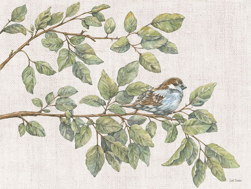 Birch on a Branch I Linen art print by Leslie Trimbach for $57.95 CAD