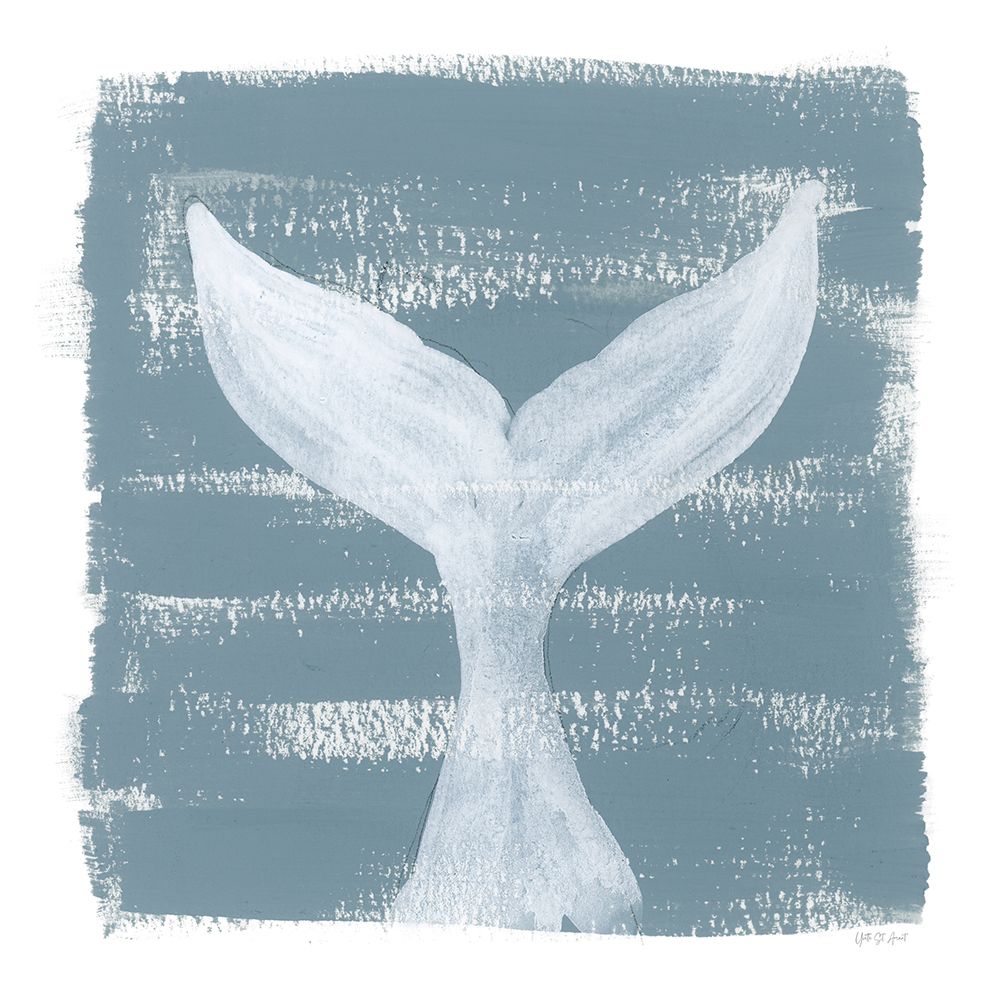 Soft Sea Whale Tail art print by Yvette St. Amant for $57.95 CAD