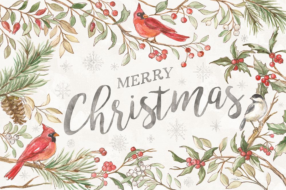 Winter Harmony I Merry Christmas art print by Silvia Vassileva for $57.95 CAD