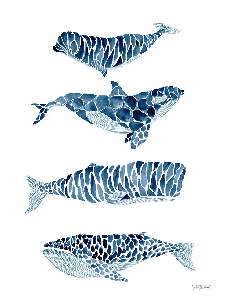 Whales art print by Yvette St. Amant for $57.95 CAD