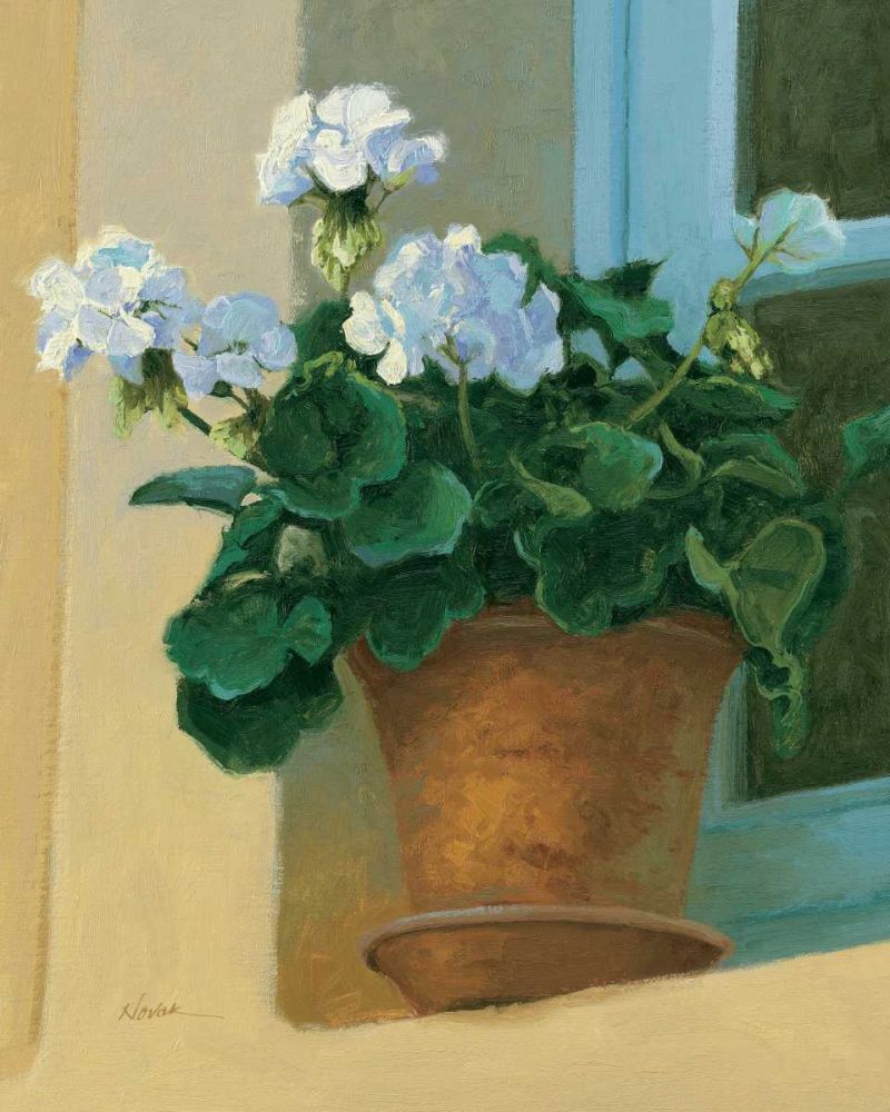 Creancey Geraniums I art print by Shirley Novak for $57.95 CAD