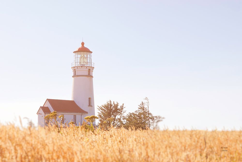Sunny Day Lighthouse art print by Nathan Larson for $57.95 CAD