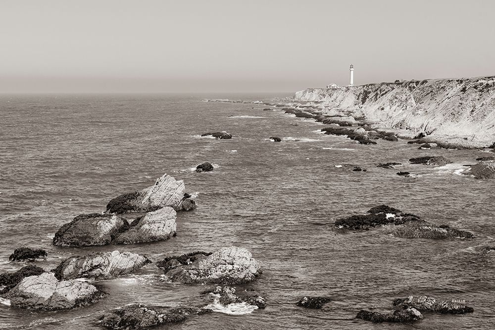 California Lighthouse BW art print by Nathan Larson for $57.95 CAD