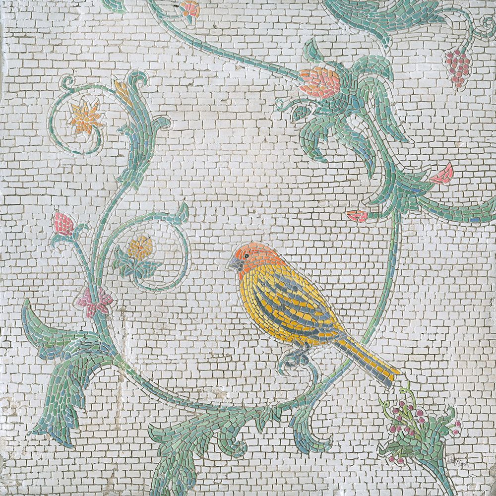 Mosaic Birds III art print by Wellington Studio for $57.95 CAD