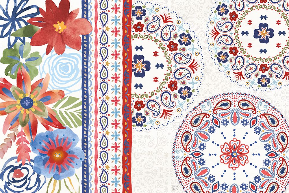 Festive Summer I art print by Dina June for $57.95 CAD