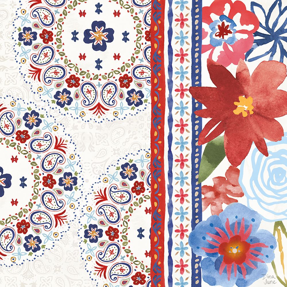 Festive Summer III art print by Dina June for $57.95 CAD