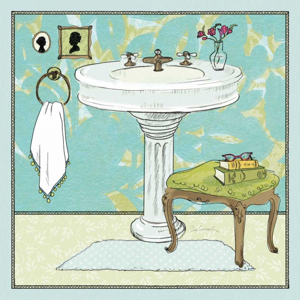 Soak Awhile - Sink art print by Sue Schlabach for $57.95 CAD