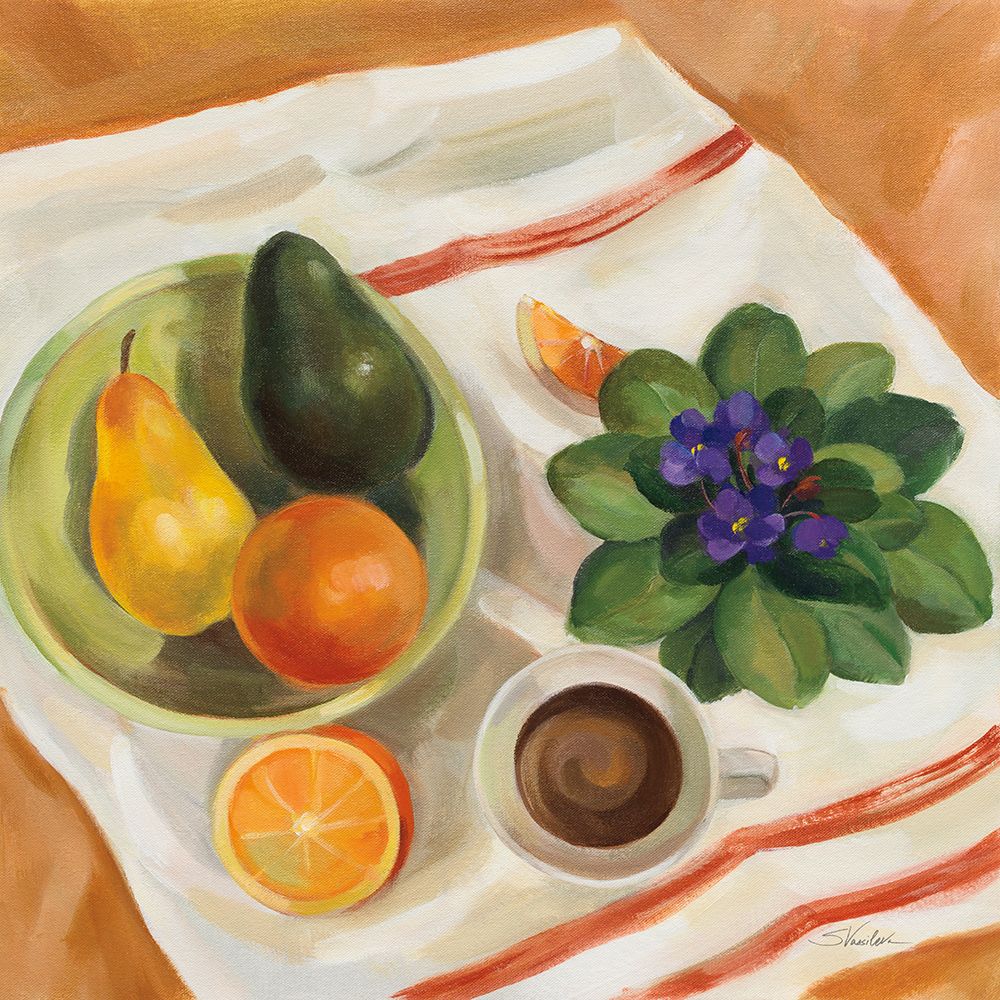 Still Life with Violets art print by Silvia Vassileva for $57.95 CAD