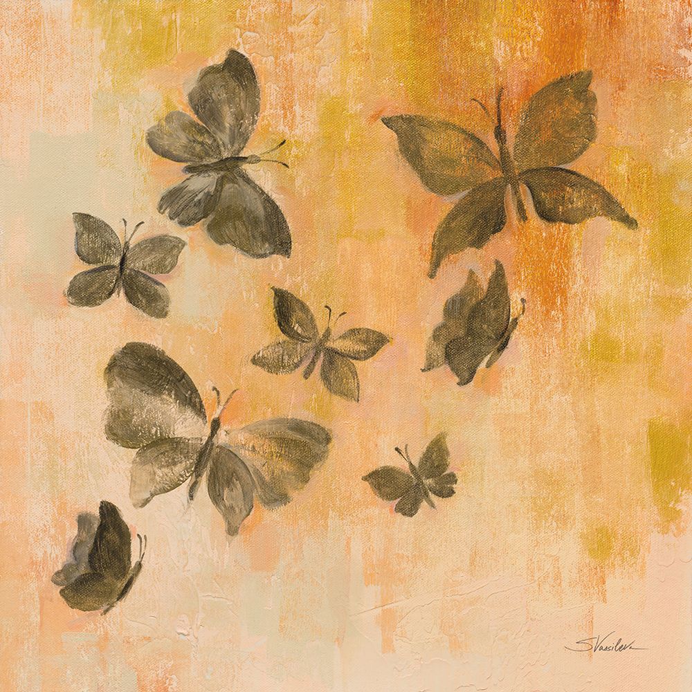 Butterfly Silhouettes I art print by Silvia Vassileva for $57.95 CAD
