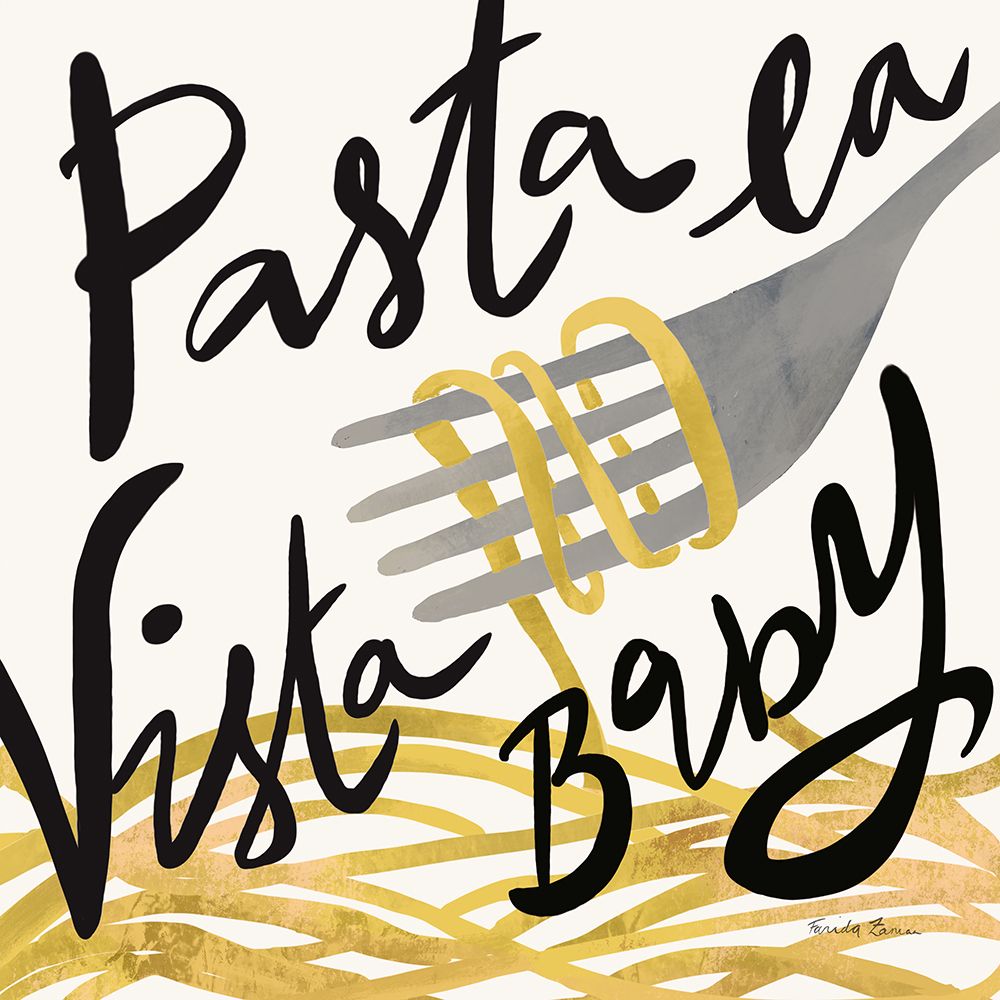 Pasta Italiana VI art print by Farida Zaman for $57.95 CAD