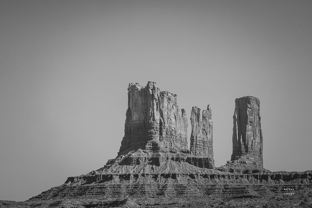 Monument Valley II BW art print by Nathan Larson for $57.95 CAD