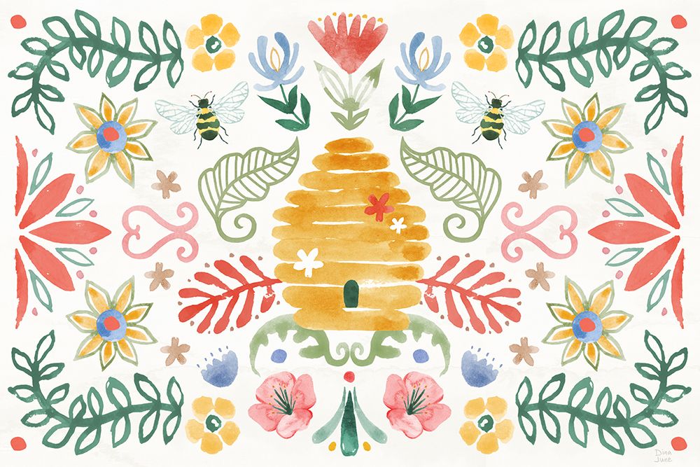 Wild Blooms I art print by Dina June for $57.95 CAD