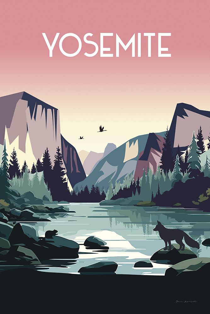 Yosemite art print by Omar Escalante for $57.95 CAD