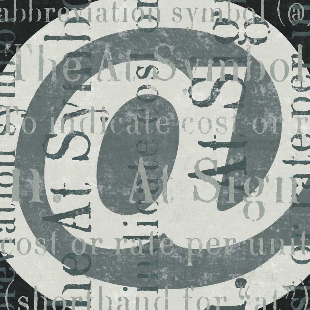 Punctuated Text III art print by Michael Mullan for $57.95 CAD