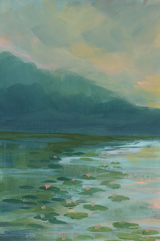 Lily Pad Lagoon II art print by Haley Knighten for $57.95 CAD