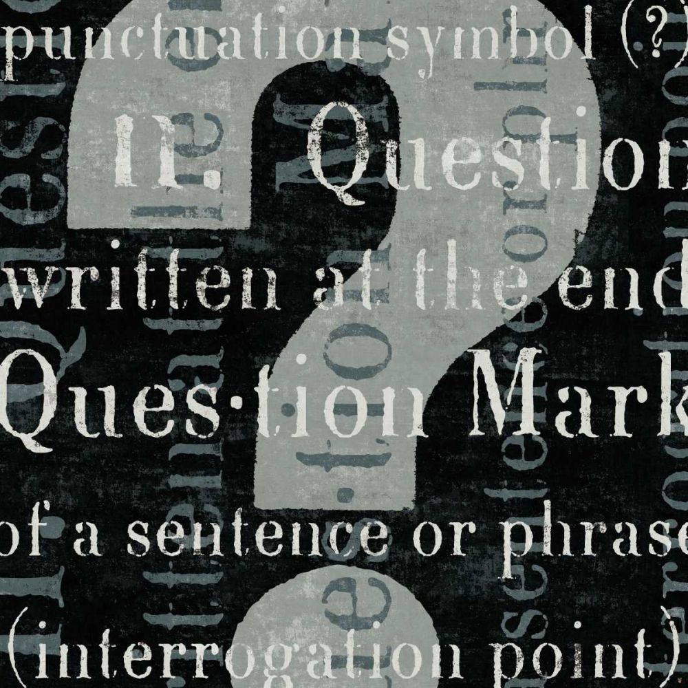 Punctuated Text IV art print by Michael Mullan for $57.95 CAD