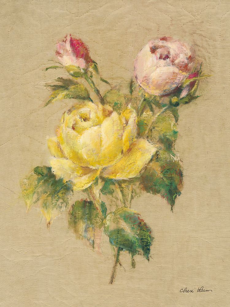 Roses on Quilt II art print by Cheri Blum for $57.95 CAD