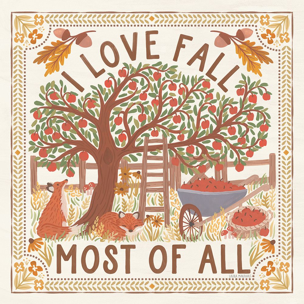 Autumn Days II art print by Laura Marshall for $57.95 CAD