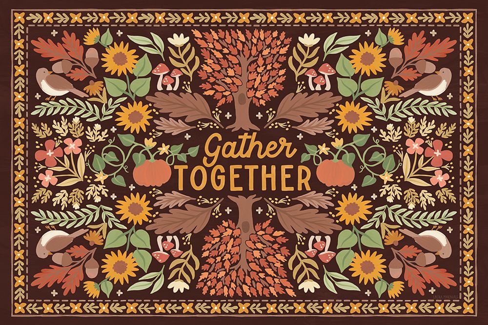 Autumn Days IX Dark art print by Laura Marshall for $57.95 CAD