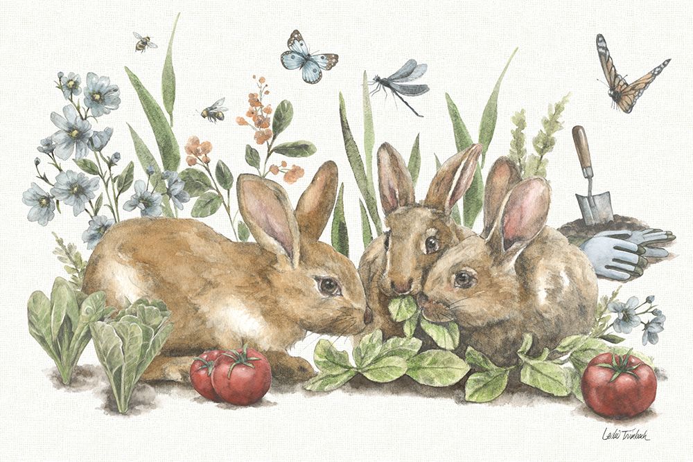 Garden Patch IX art print by Leslie Trimbach for $57.95 CAD
