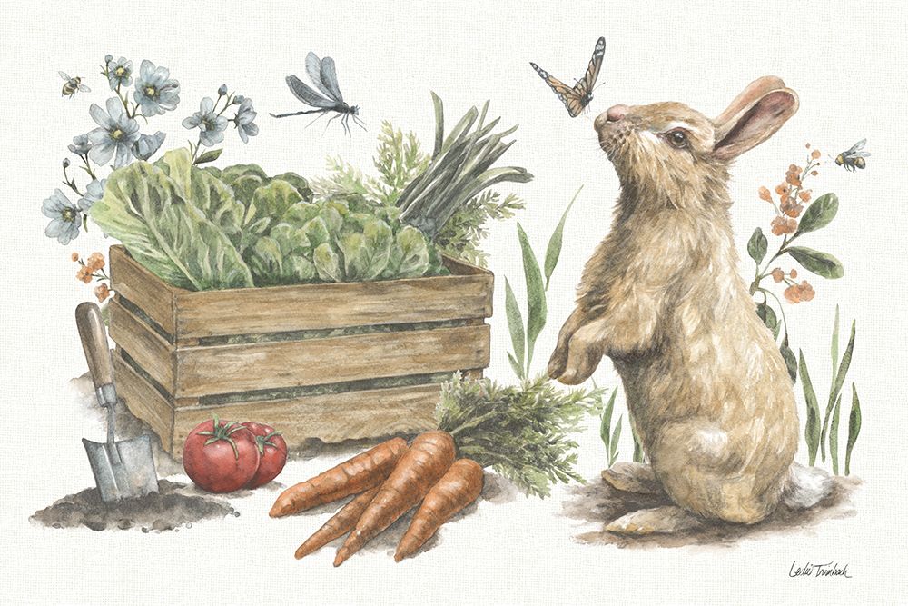 Garden Patch X art print by Leslie Trimbach for $57.95 CAD