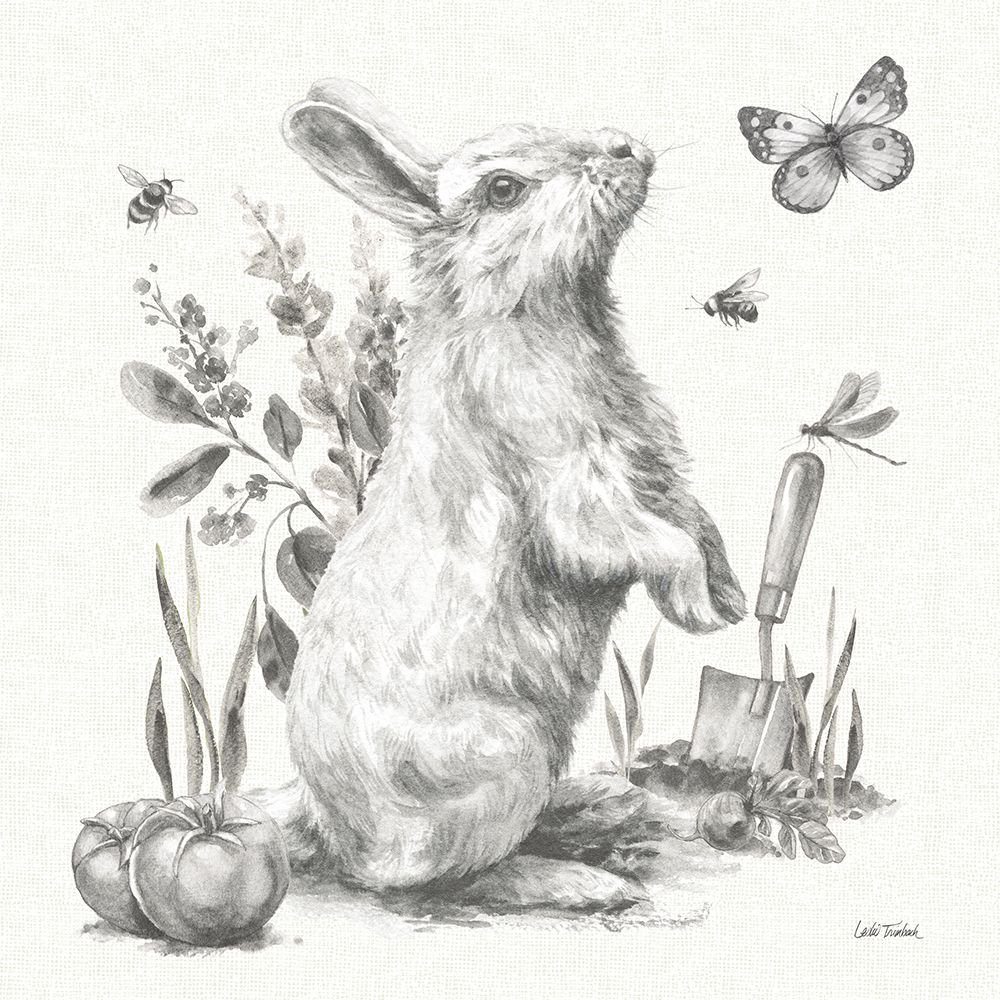 Garden Patch I Sketch art print by Leslie Trimbach for $57.95 CAD