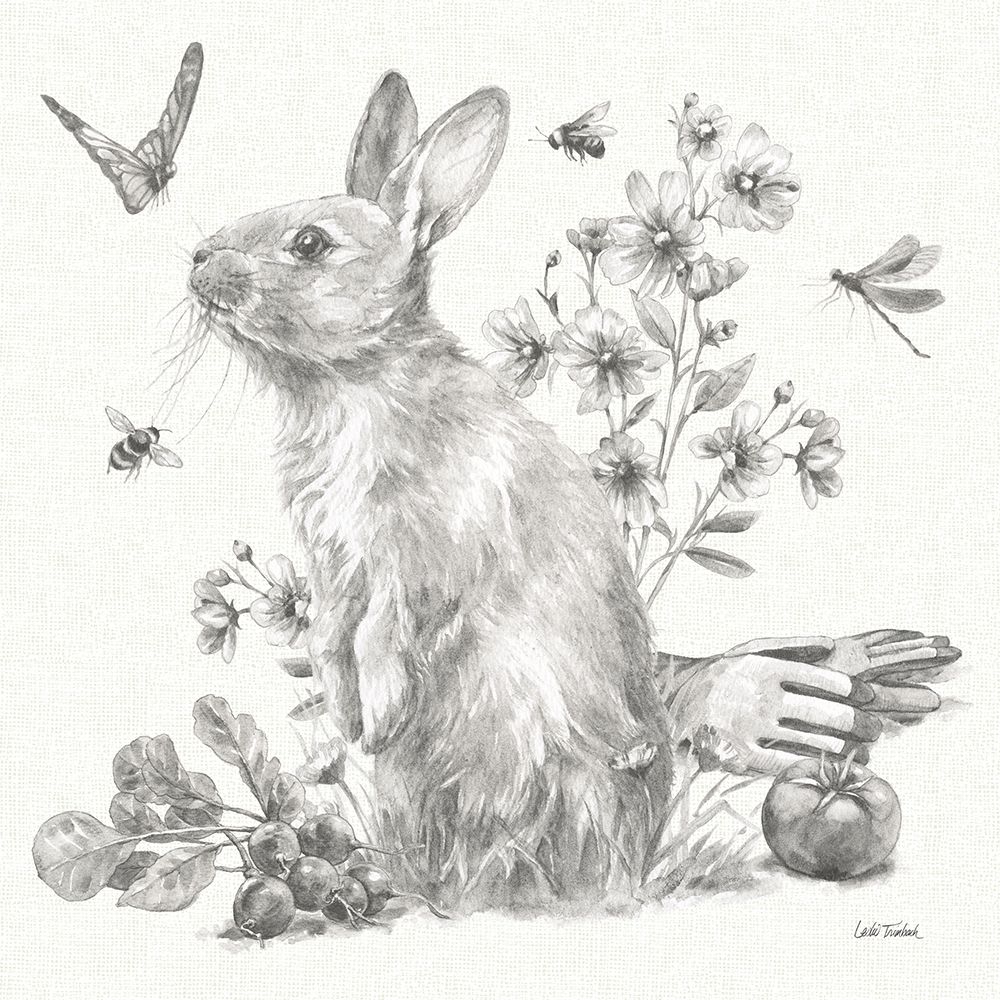 Garden Patch II Sketch art print by Leslie Trimbach for $57.95 CAD