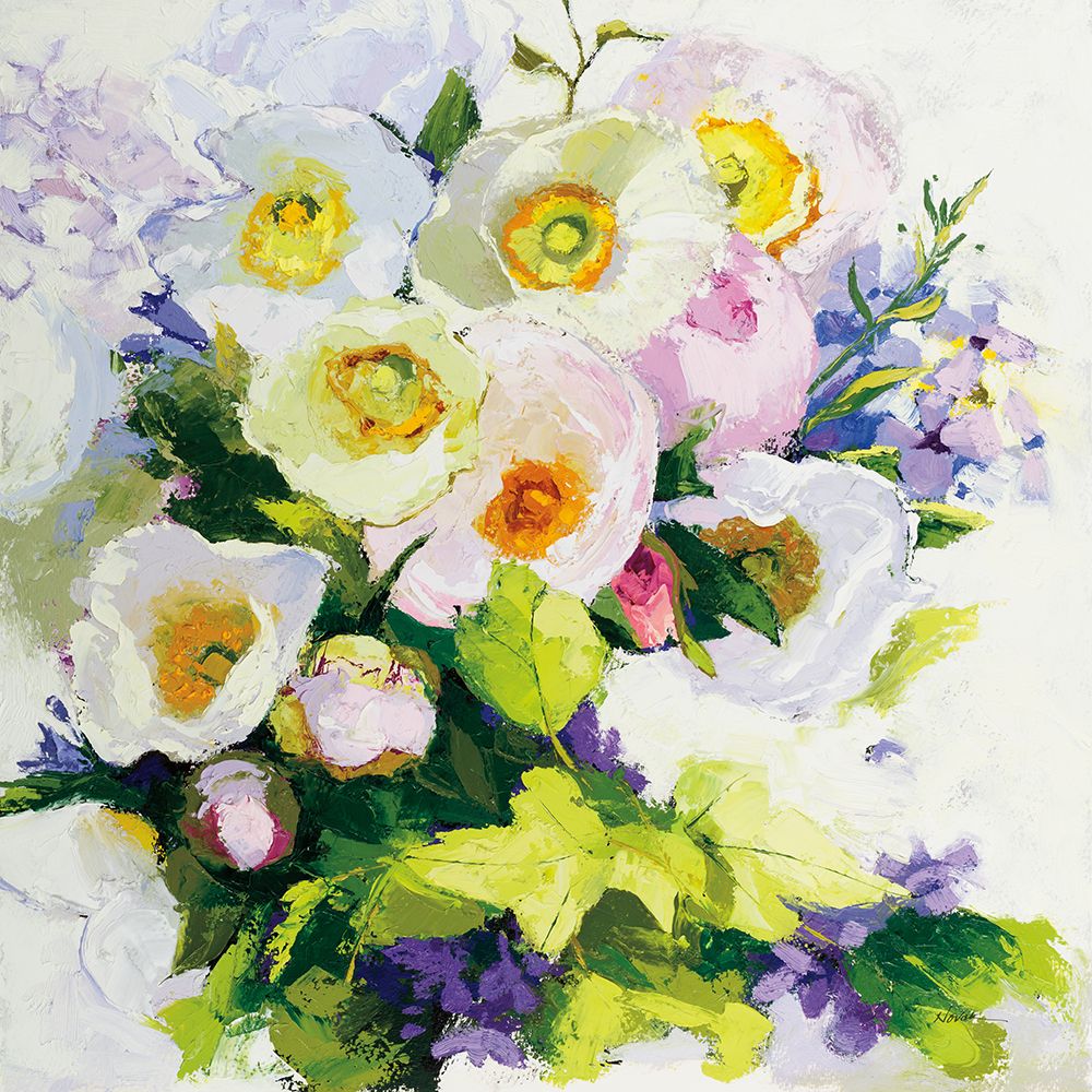 Poppies and Peonies art print by Shirley Novak for $57.95 CAD