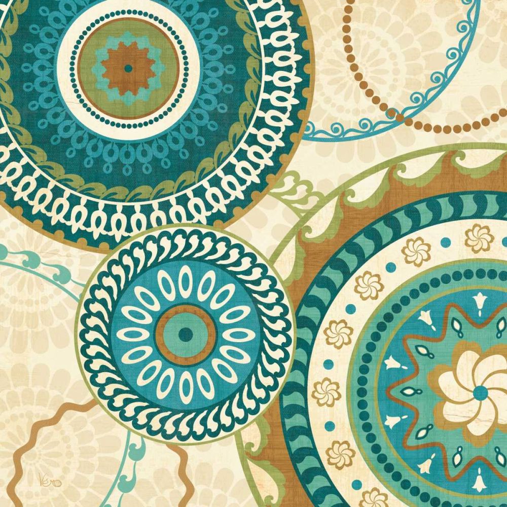 Owl Forest Suzani I art print by Veronique Charron for $57.95 CAD