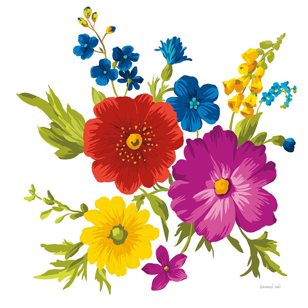 Brilliant Blooms II art print by Danhui Nai for $57.95 CAD