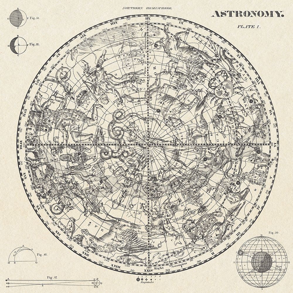 Celestial Blueprint art print by Sue Schlabach for $57.95 CAD